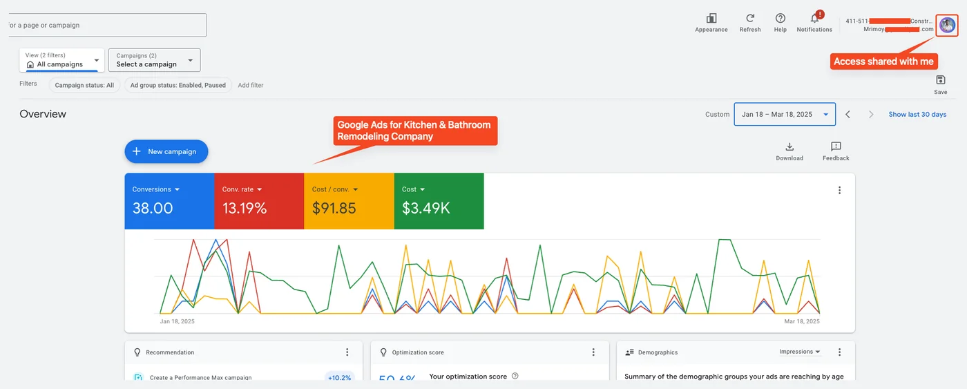 Google Ads Kitchen Bathroom Remodeling
