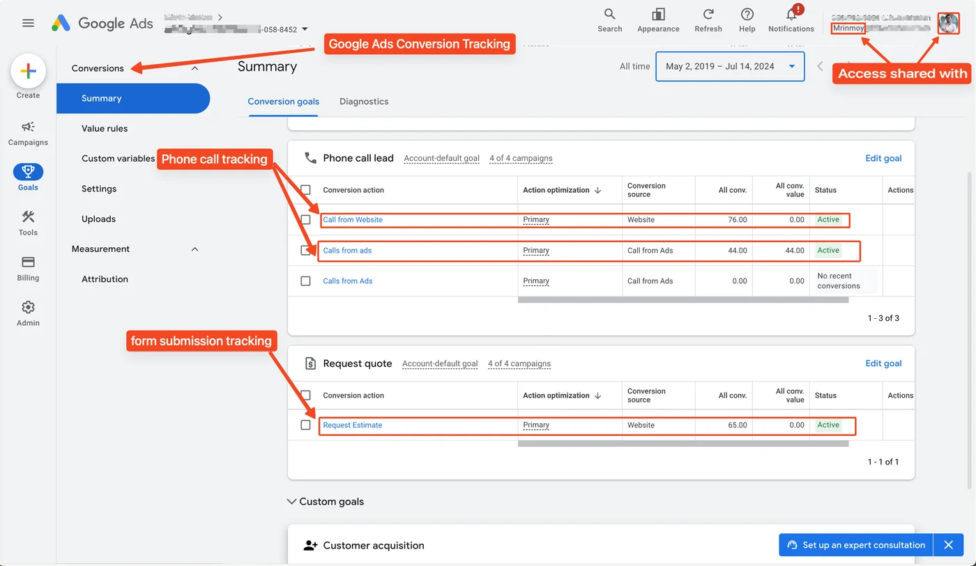 Google Ads Conversion Tracking